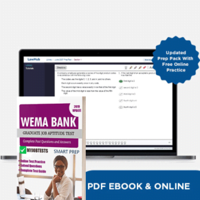 WEMA Bank Job Aptitude Test Prep Questions (Ebook + Online)
