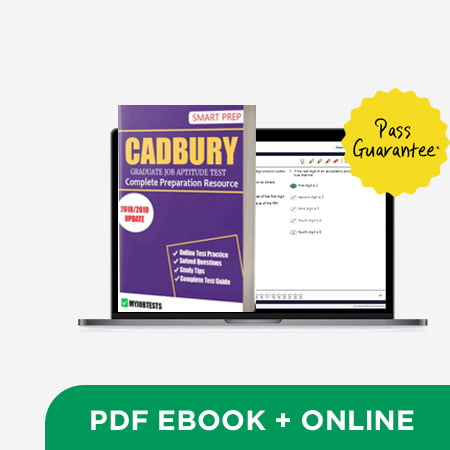 Cadbury Job Aptitude Test Study pack for 2022 (Ebook + Online)
