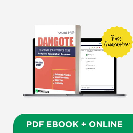 Dangote Job Aptitude Test Prep pack for 2022 (Ebook + Online)