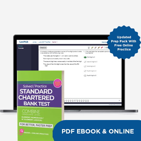 Standard Chartered Bank Aptitude Test Prep pack 2022